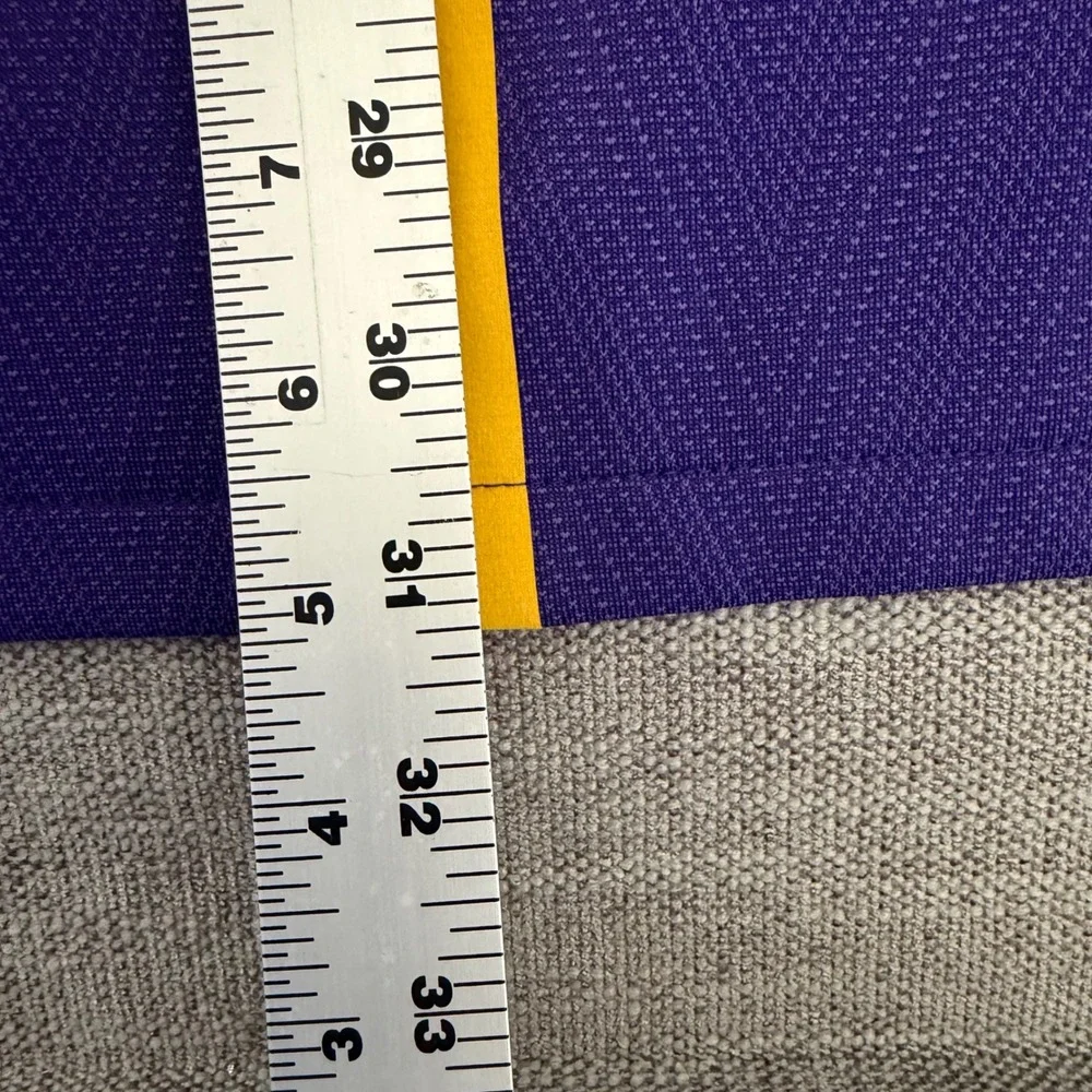 Nike Polo Shirt Mens XL Purple LSU Tigers Dri-FIT Short Sleeve Athletic Golf